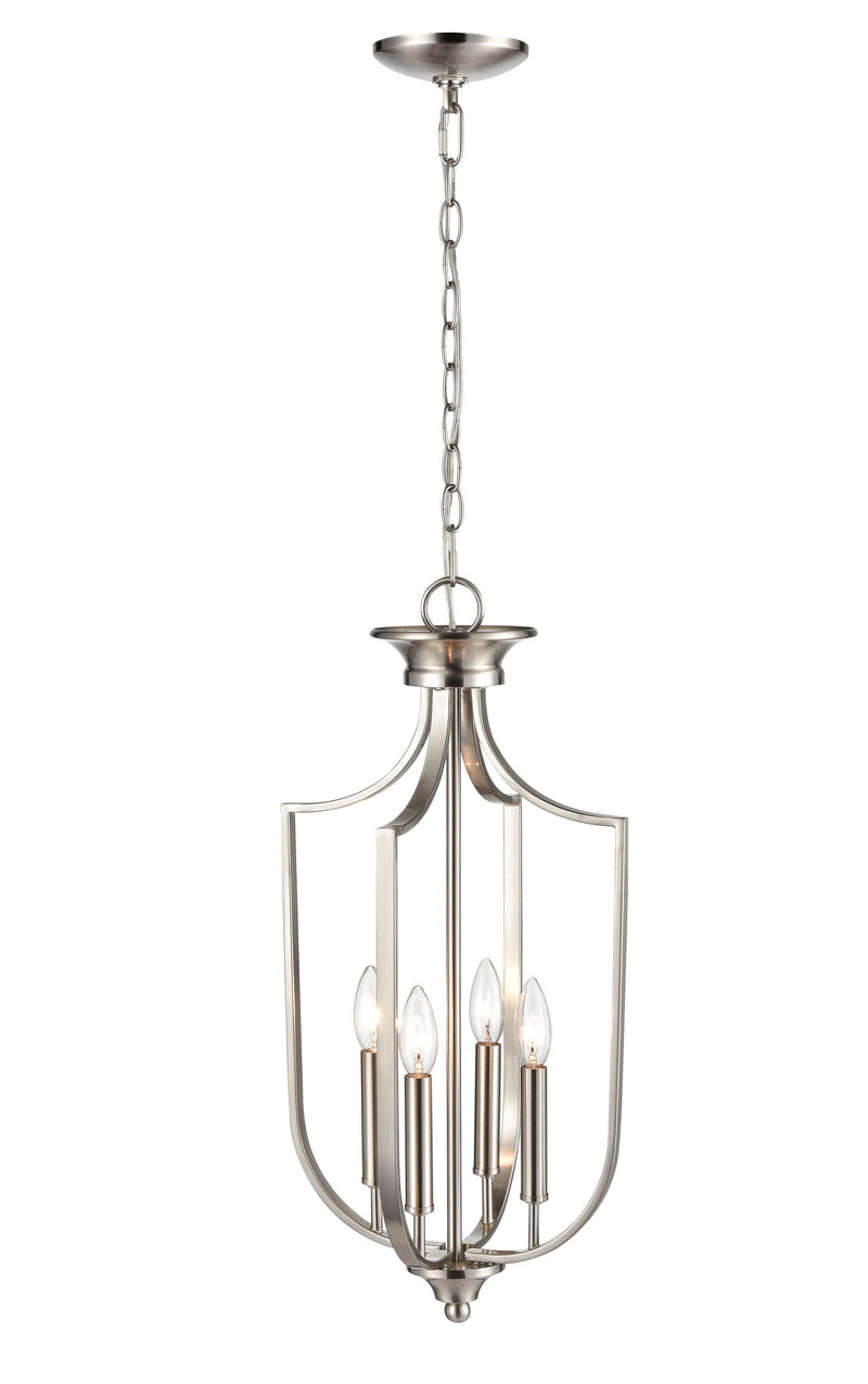 12" Pendant Light, Brushed Nickel Finish