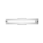Nickel finished Vanity Light bar on a plain white background