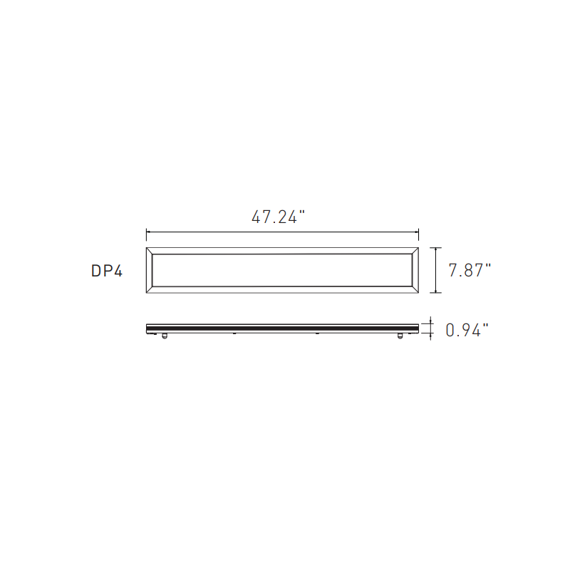 4FT Up and Down Linear Light, 4600 Lumens, 40W, CCT Selectable, 110 ...
