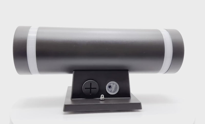 3" Edge-Lit Cylinder Up/Down Light, 3600 Lumen Max, CCT and Wattage Selectable, Integrated Photocell, 120-277V