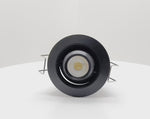 1" LV Round Gimbal Downlight: Mini-Line, 6W, 3000K, 12V, White, Black or Bronze Finish