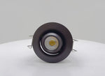 1" LV Round Gimbal Downlight: Mini-Line, 6W, 3000K, 12V, White, Black or Bronze Finish