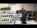 LED Area/Parking Lot Light, 22,007 Lumen Max, Wattage & CCT Selectable, Type II, III, IV, or V Optics, 120-277V