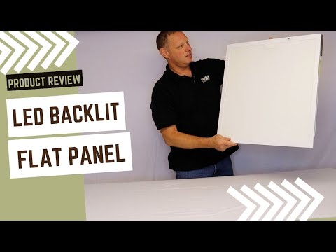 1 x 4 Foot G2 Back Lit LED Flat Panel, Selectable Wattage and CCT, 0-10V Dim Option, Emergency Backup, 120-277V
