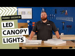 LED Canopy Light, 2800 Lumen Max, CCT and Wattage Selectable, 120-277V