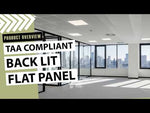 2 x 4 Foot Back Lit LED Flat Panel, 8640 Lumen Max, Wattage and CCT Selectable, Dimmable, 120-277V, TAA Compliant