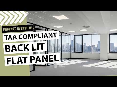 2 x 4 Foot Back Lit LED Flat Panel, 8640 Lumen Max, Wattage and CCT Selectable, Dimmable, 120-277V, TAA Compliant