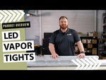 4FT LED Vapor Tight Fixture, 7800 Lumen Max, CCT and Wattage Selectable, 120-277V