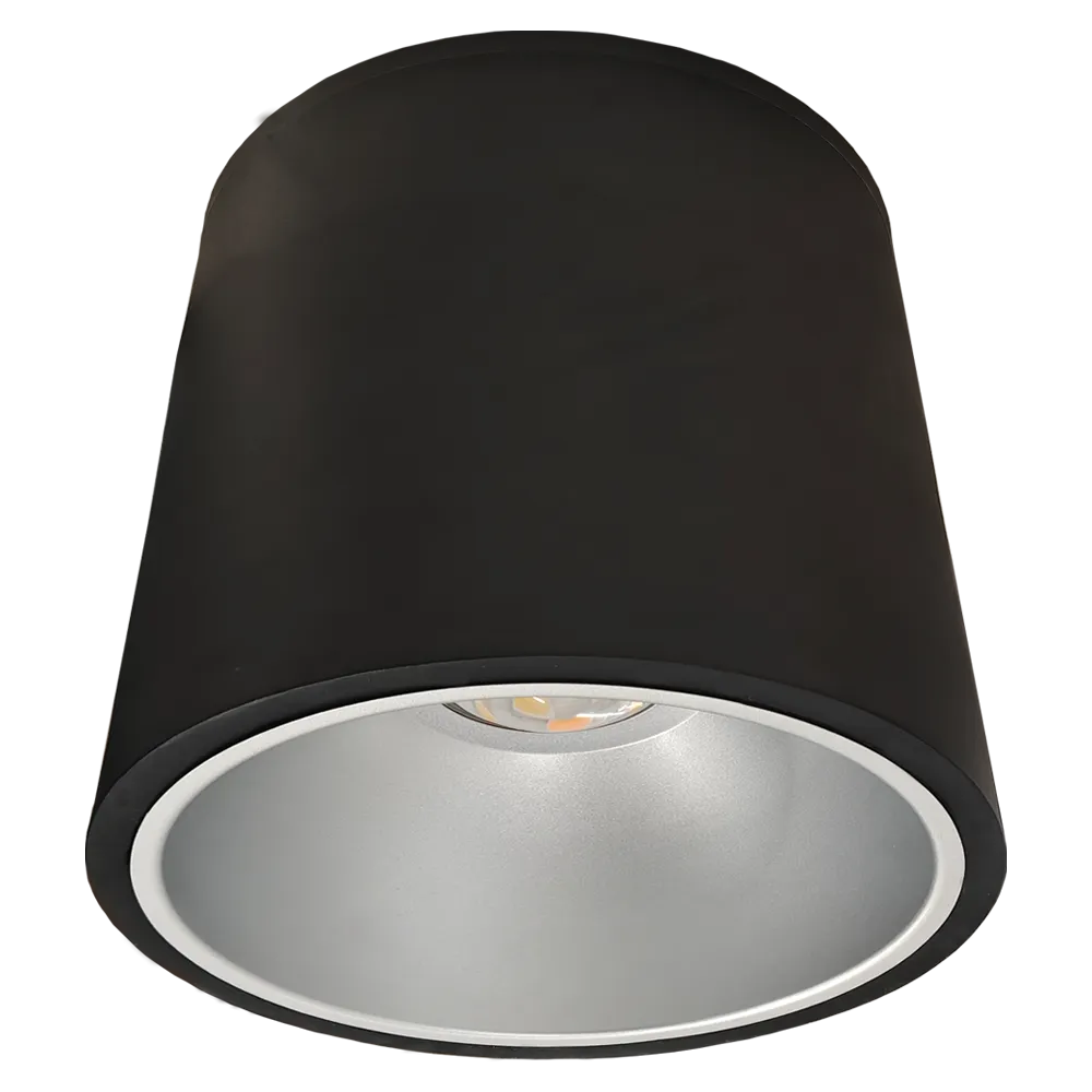12" x 14" LED Cylinder Light, 12,500 Lumen Max, Wattage and CCT Selectable, 120-277V, Black, White or Silver Finish