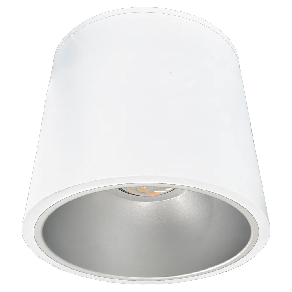 12" x 14" LED Cylinder Light, 12,500 Lumen Max, Wattage and CCT Selectable, 120-277V, Black, White or Silver Finish