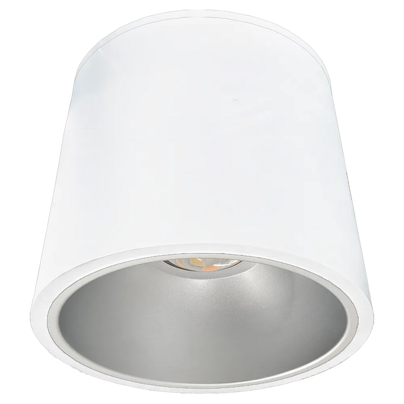 12" x 14" LED Cylinder Light, 12,500 Lumen Max, Wattage and CCT Selectable, 120-277V, Black, White or Silver Finish