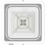 Square LED Garage and Ceiling Light, 3,900 Lumens, 10W/20W/30W Selectable, 120-277V, CCT Selectable 3000K/4000K/5000K, White Finish