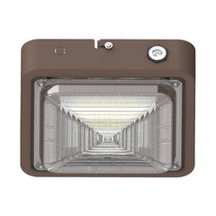 Square LED Garage and Ceiling Light with Emergency Backup Battery, 3,900 Lumens, 10W/20W/30W Selectable, 120-277V, CCT Selectable 3000K/4000K/5000K, Bronze Finish