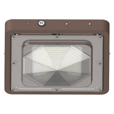 Square LED Garage and Ceiling Light, 10,400 Lumens, 40W/60W/80W Selectable, 120-277V, CCT Selectable 3000K/4000K/5000K, Bronze Finish