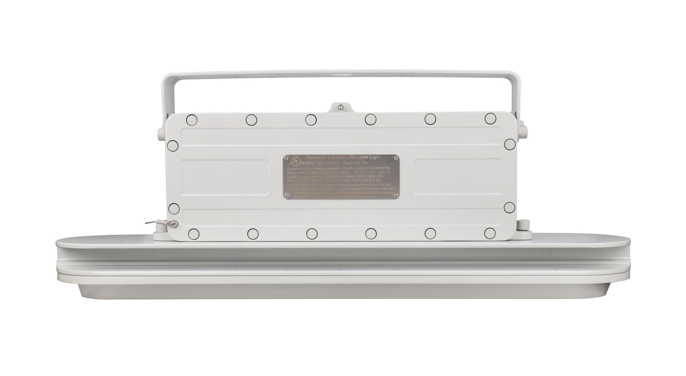 2ft Hazardous Location Flood/Highbay Lights, 5400 Lumens, 40W, 120-277V, 5000K, Grey Finish