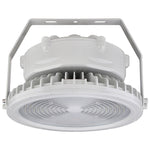 Round Hazardous Location Flood/Highbay Lights, Class 1 Division 2, 15300 Lumens, 100W, 5000K, 120-277V, White Finish