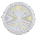 Round Hazardous Location Flood/Highbay Lights, Class 1 Division 2, 15300 Lumens, 100W, 5000K, 120-277V, White Finish