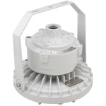 Round Hazardous Location Flood/Highbay Lights, Class 1 Division 2, 8580 Lumens, 60W, 5000K, 120-277V, White Finish