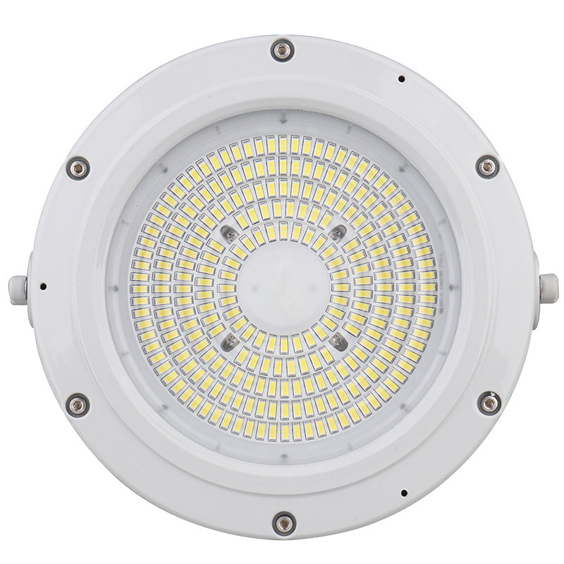 Round Hazardous Location Flood/Highbay Lights, 4380 Lumens, 30W, 5000K, 120-277V, White Finish