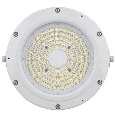 Round Hazardous Location Flood/Highbay Lights, 4380 Lumens, 30W, 5000K, 120-277V, White Finish
