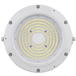 Round Hazardous Location Flood/Highbay Lights, Class 1 Division 2, 8580 Lumens, 60W, 5000K, 120-277V, White Finish