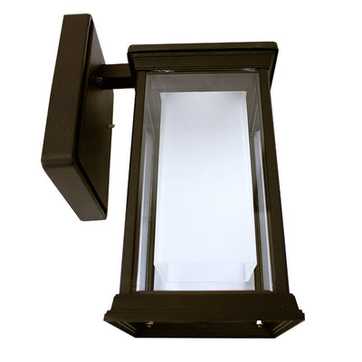 10" LED Outdoor Solar Wall Lantern, 500LM, Oil Rubbed Bronze Finish, 12W, CCT Selectable, 120V
