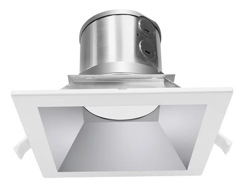6" LED SQUARE COMMERCIAL RECESSED LIGHT, 20W, 1720 LUMENS, CCT SELECTABLE, 120-277V, HAZE OR WHITE