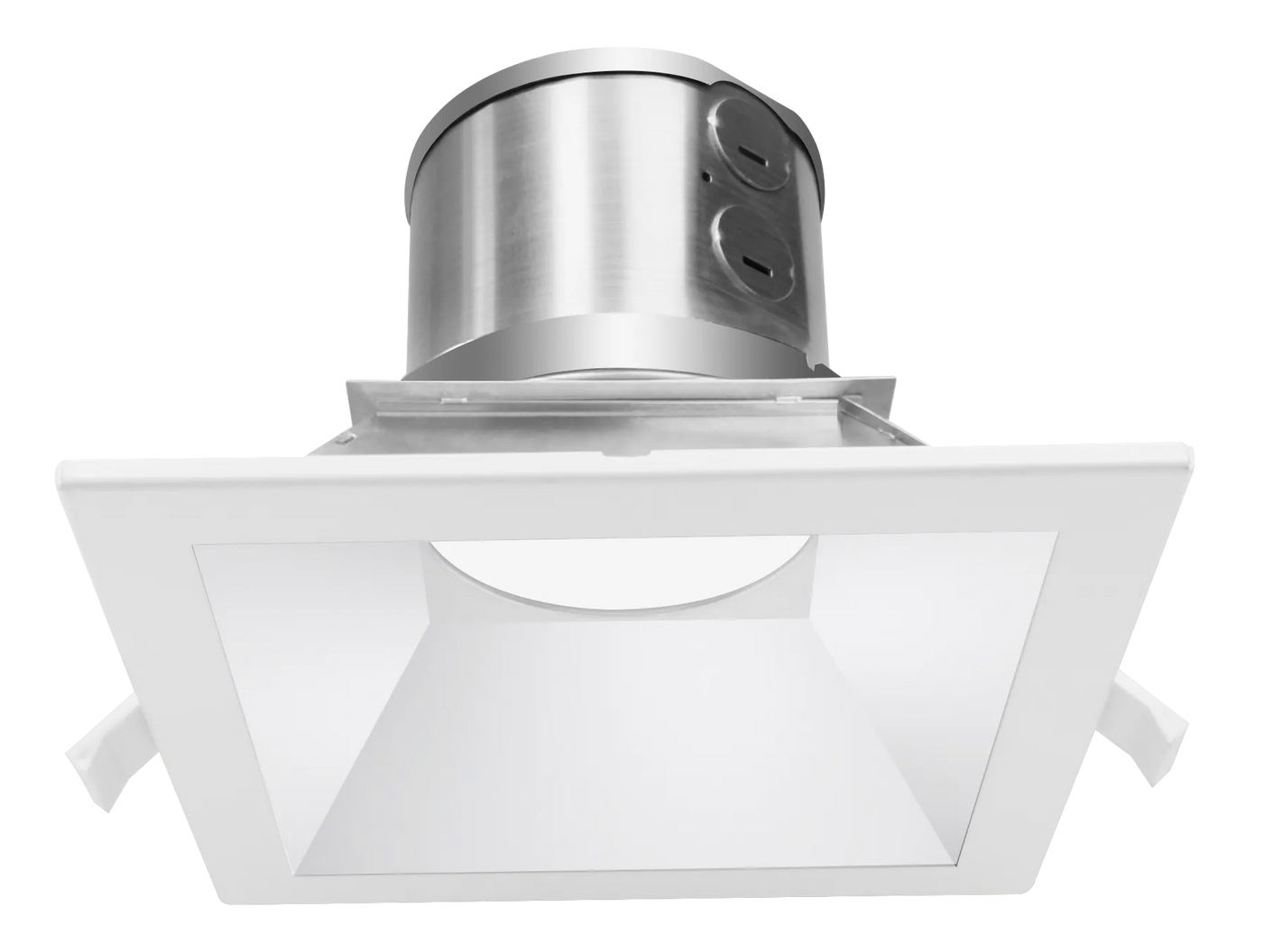 6" LED SQUARE COMMERCIAL RECESSED LIGHT, 3200 LUMEN MAX, WATTAGE AND CCT SELECTABLE, 120-277V, HAZE OR WHITE