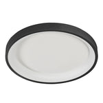 15" Flush Mount Ceiling Light, 1400 Lumens, 20W, CCT Selectable, 120V, White or Black Finish