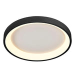 15" Flush Mount Ceiling Light, 1400 Lumens, 20W, CCT Selectable, 120V, White or Black Finish