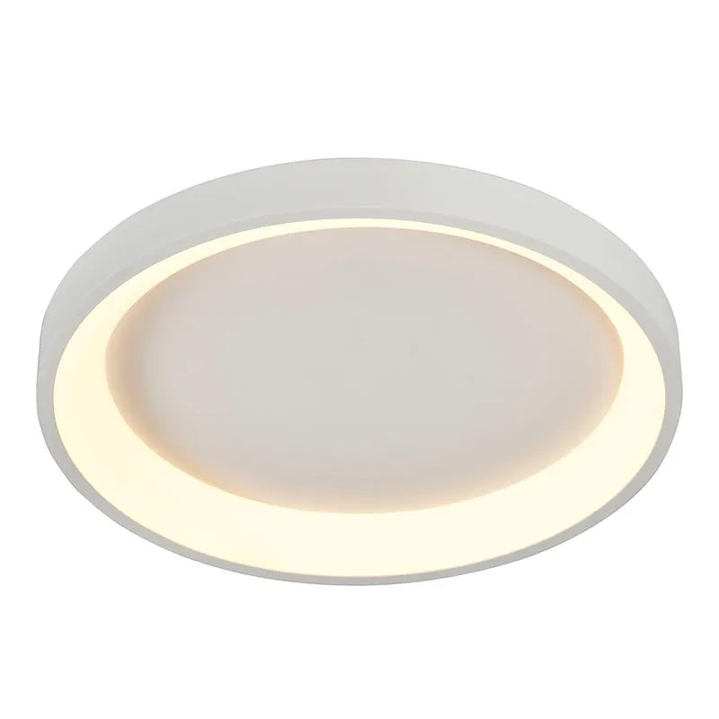 15" Flush Mount Ceiling Light, 1400 Lumens, 20W, CCT Selectable, 120V, White or Black Finish