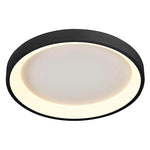 19" Flush Mount Ceiling Light, 2100 Lumens, 30W, CCT Selectable, 120V, White or Black Finish