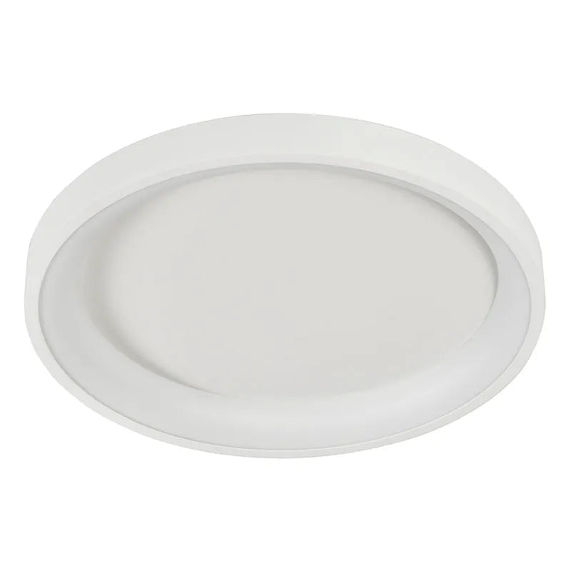 19" Flush Mount Ceiling Light, 2100 Lumens, 30W, CCT Selectable, 120V, White or Black Finish