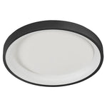 23" Flush Mount Ceiling Light, 2100 Lumens, 30W, CCT Selectable, 120V, White or Black Finish