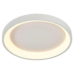 23" Flush Mount Ceiling Light, 2100 Lumens, 30W, CCT Selectable, 120V, White or Black Finish