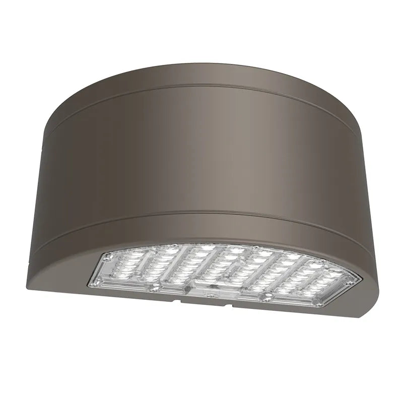 Half-Cylinder Wall Pack, 11,600 Lumen Max, Wattage and CCT Selectable, 120-277V