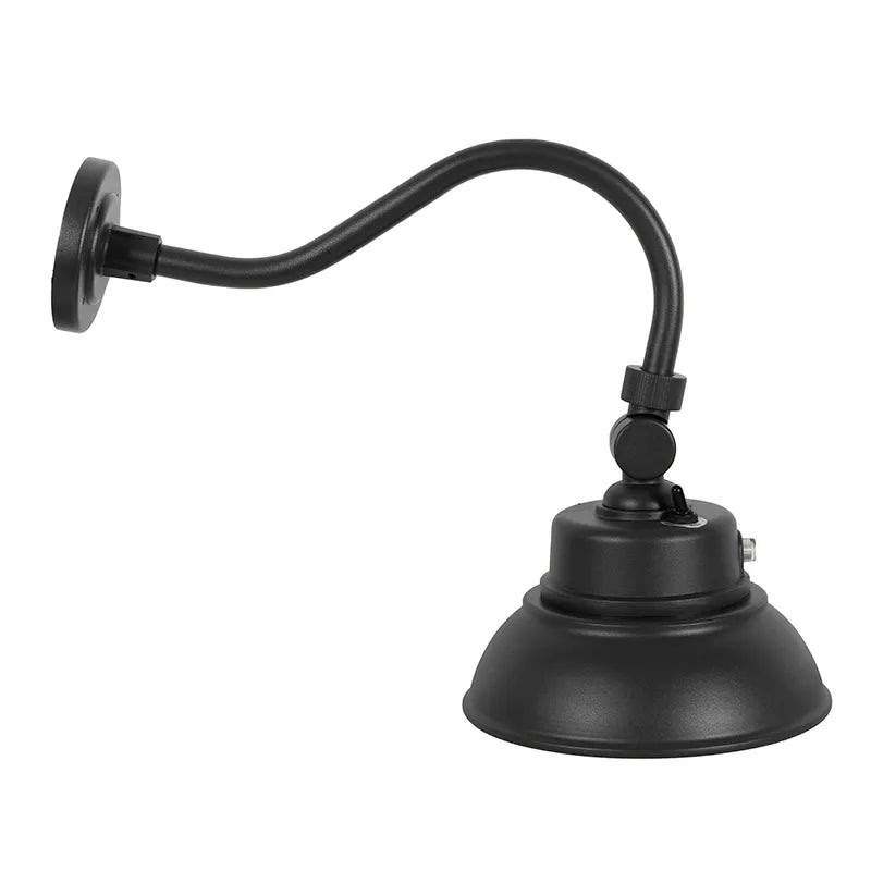 Gooseneck Barn Light, 3000 Lumens, 25W, CCT Selectable, Dusk to Dawn, 120-277V