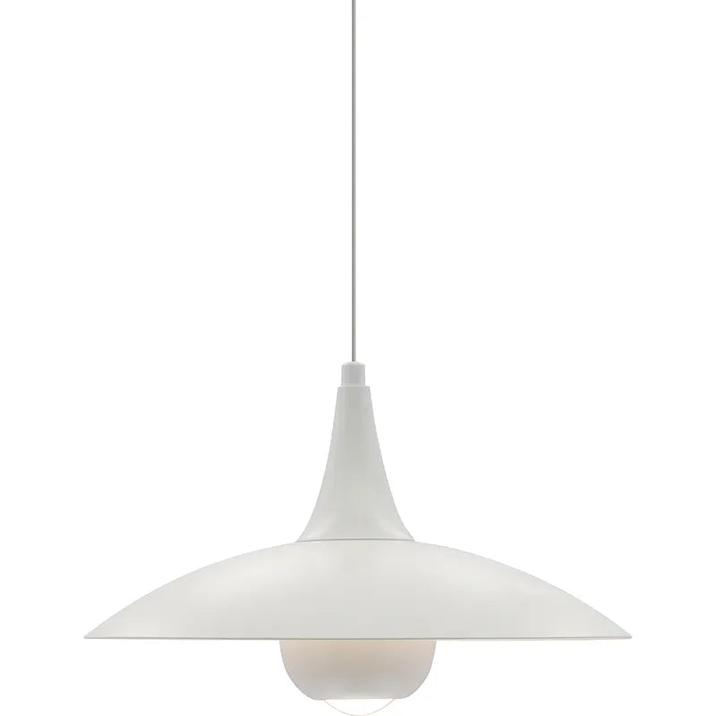 11" Decorative 2 Level Pendant Light, 600 Lumens, 12W, CCT Selectable, Black or White Finish