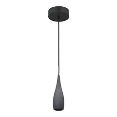 Wine Bottle Pendant Cylinder Light, Wattage and CCT Selectable, 120V, Black or White Finish