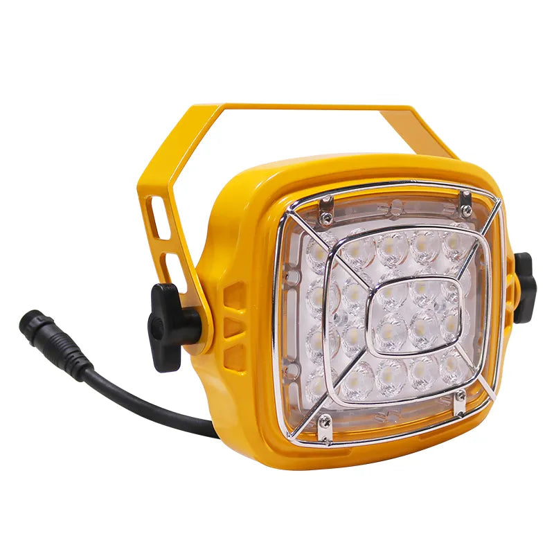 Square Loading Dock Light, 7000 Lumens, 50W, 6000K, with 1FT WP Connection Cord