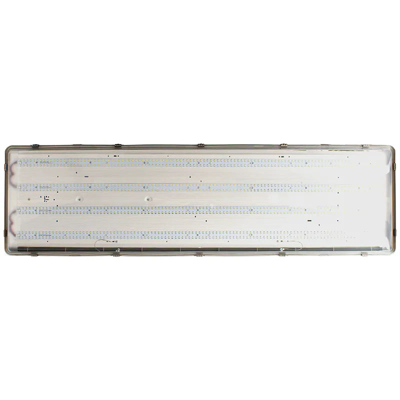 4 Foot LED Vapor Tight Fixture, 19,500 Lumen Max, Wattage and CCT Selectable, 120-277V