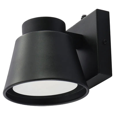 Mini Cone Outdoor Wall Light, 700 Lumens, 10W, CCT Selectable, Dimmable, Photocell Included, 120V, Available in Black, White, Brushed Nickel and Bronze