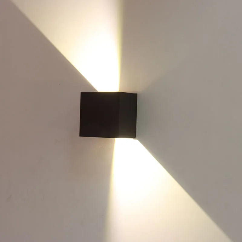 Wall Cube Light with Adjustable Beam Angle Up/Down Lights, 15W, CCT Selectable, 120-277V, Bronze or Black Finish