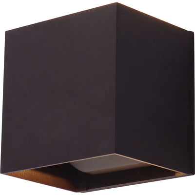 Wall Cube Light with Adjustable Beam Angle Up/Down Lights, 15W, CCT Selectable, 120-277V, Bronze or Black Finish