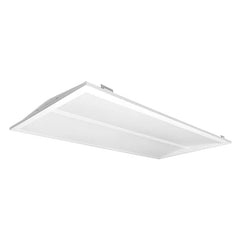 2x4 Architectural Sloped-Lens Troffer, 6250 Lumen Max, Wattage and CCT Selectable, 120-277V