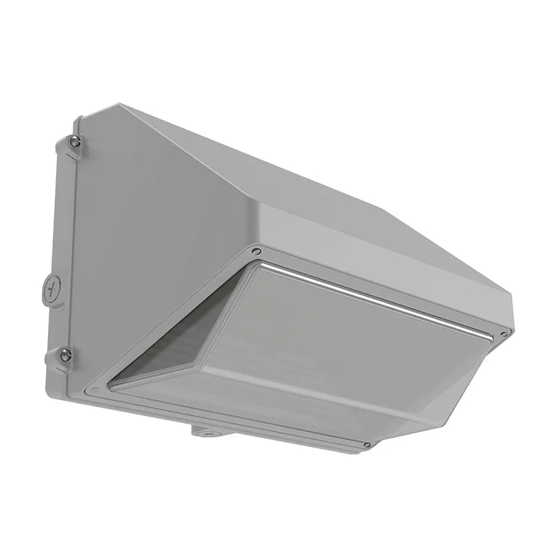 LED Full Cutoff Wall Pack, 20,250 Lumen Max, Wattage and CCT Selectable, Adjustable Throw, Integrated Photocell, 120-277V