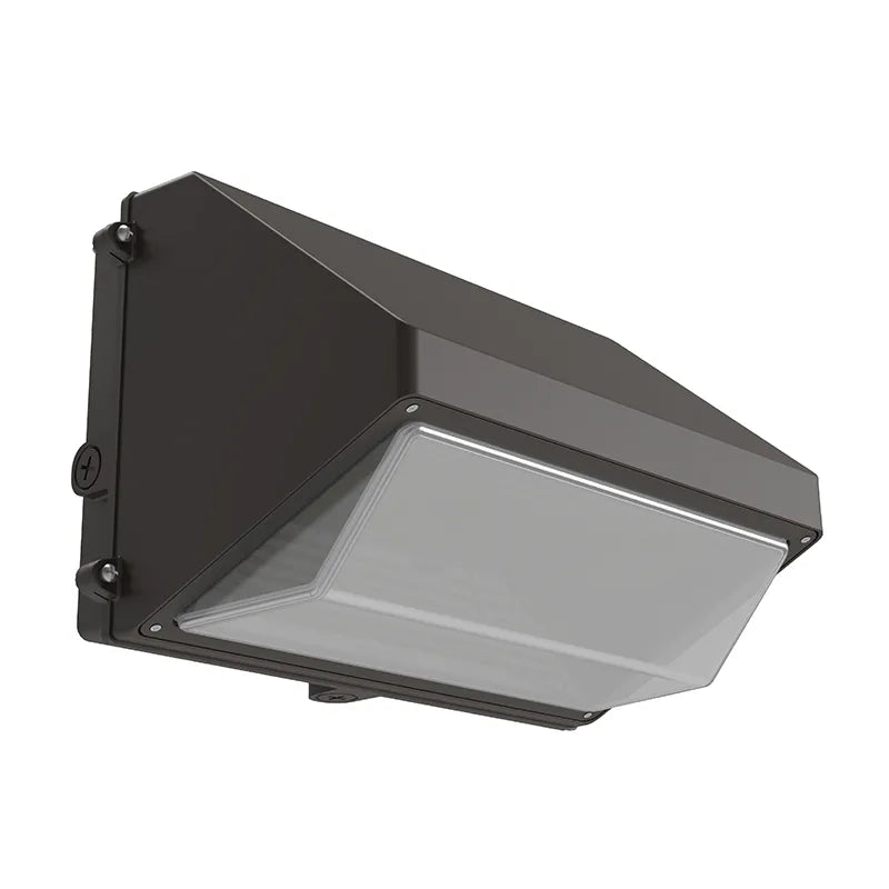 LED Full Cutoff Wall Pack, 20,250 Lumen Max, Wattage and CCT Selectable, Adjustable Throw, Integrated Photocell, 120-277V