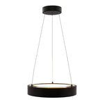 18" LED Hollow Round Up/Down Pendant Light, 1500 Lumens, 30W, CCT Selectable, 120-277V, Black or White Finish