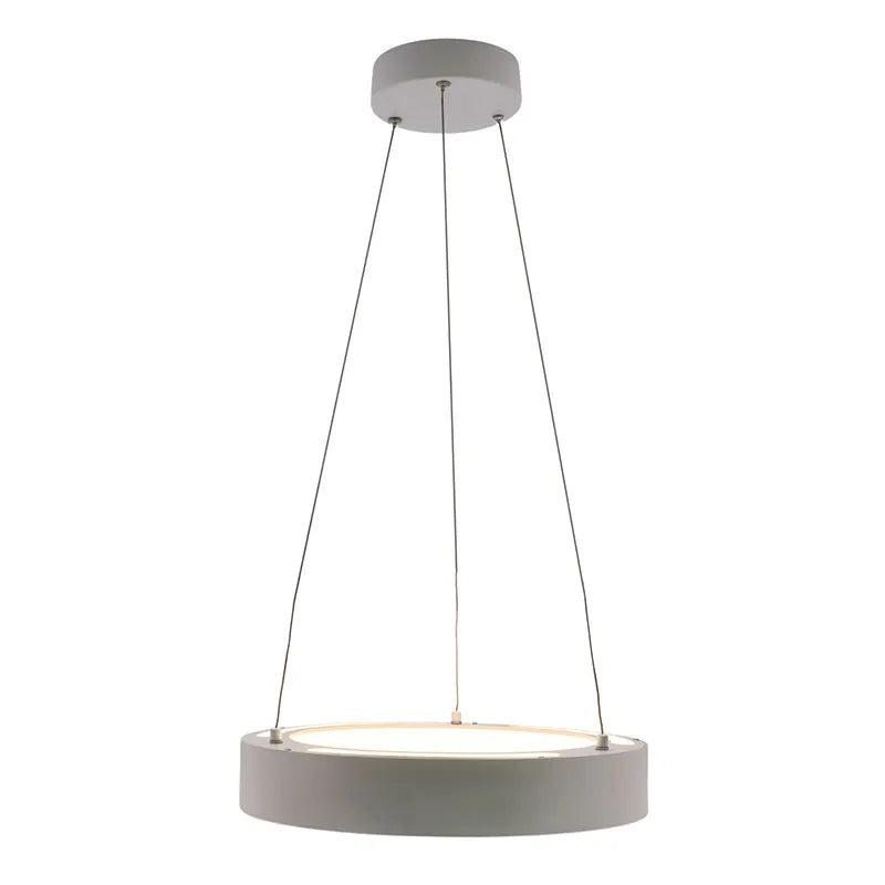 18" LED Hollow Round Up/Down Pendant Light, 1500 Lumens, 30W, CCT Selectable, 120-277V, Black or White Finish