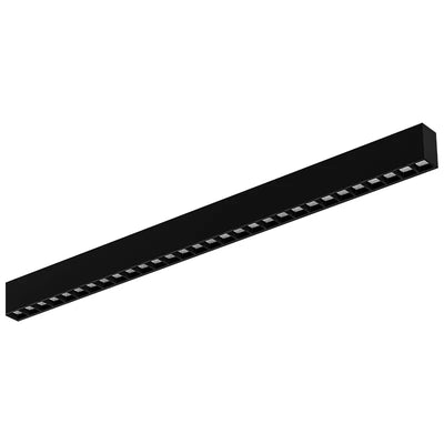 4FT Architectural 2" Optic & Combined-Distribution Linear Lights, 4000 Lumen Max, Wattage and CCT Selectable, 120-277V, Black or White Finish